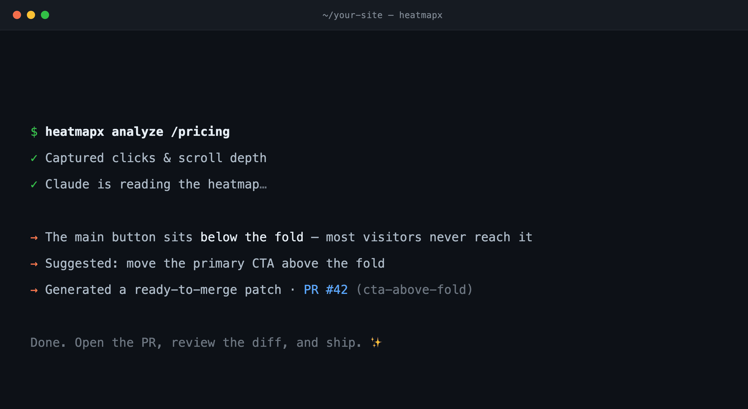 HeatMapX CLI